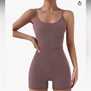AUTOMET Unitard Bodysuit Workout Rompers
